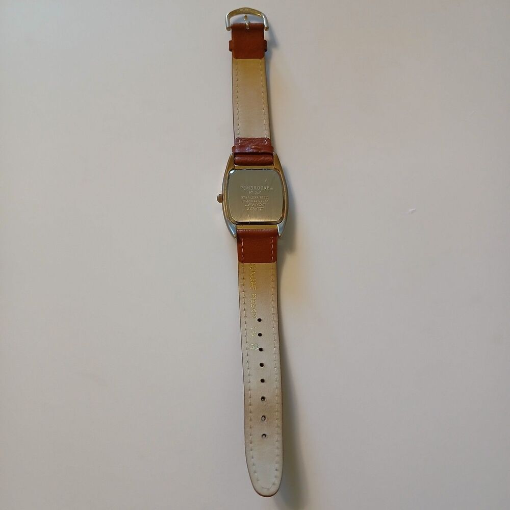 Vtg Pembrooke Date Indicator Rectangular Dial Qua… - image 4